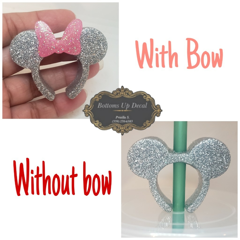 Disney straw toppers